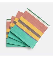 Serviettes de table coton lavé tissé-teint La Redoute Interieurs