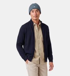 Gilet zippé Malone en maille laine Serge Blanco
