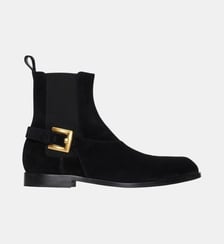 Boots Chelsea Anthem en cuir suédé Balmain