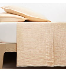 Drap plat rayé lin lavé La Redoute Interieurs