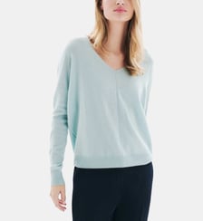 Pull mthelmina 100% cachemire - Motif uni - Coupe droite Caroll