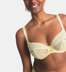 Soutien-gorge corbeille Intuition jaune grande taille Maison Lejaby