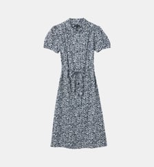 Robe chemise en satin de coton Agnès b.