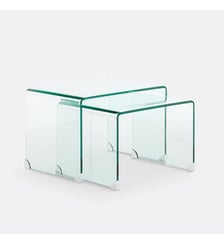 Tables basses gigognes en verre trempé La Redoute Interieurs