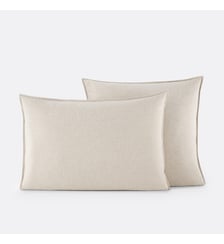 Taie d'oreiller, en flanelle de coton chambray La Redoute Interieurs