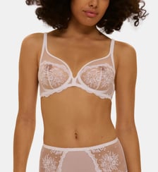 Soutien-gorge avec armature décolleté plongeant - Blanc Simone Pérèle