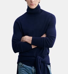 Pull col roulé classique Bompard