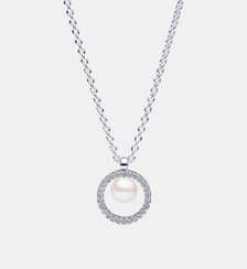 Collier Perle de Culture d'Eau Douce Traitée & Pavé Pandora
