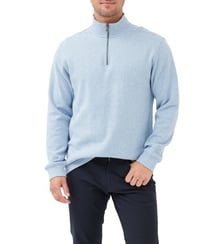 Sweatshirt droit en coton à col zip Alton Ave Rodd & Gunn