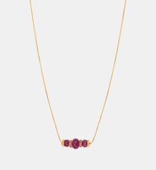 Collier pendentif   doré à l'or fin - Avola Satellite