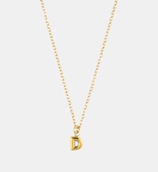 Collier à pendentif lettre D  acier inoxydable Balaboosté
