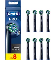Brossette dentaire Cross Action Black x8 X-filaments Oral B