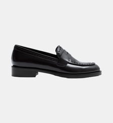 Caruso - Mocassins En Cuir Brossé Bordeaux Parallèle