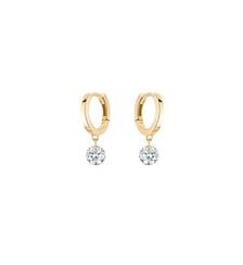 Mini Créoles 360° - 2 diamants, poids total 0,40ct approx.  - Or jaune 750‰ La Brune & La Blonde