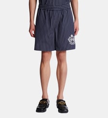 Short de pyjama en popeline à rayures Balmain
