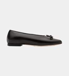 Jasper - Ballerines En Cuir Nappa Noir Parallèle