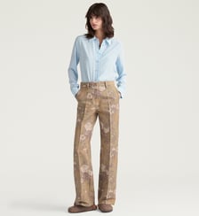 Pantalon milton en bull chiné Momonì