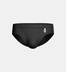 Slip de bain uni monogramme Impetus