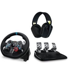 Volant + Pédalier Volant G29 + Casque G435 Noir Logitech