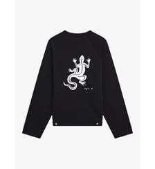 cardigan en coton sérigraphié Agnès b.