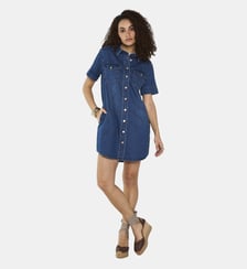 Robe Courte Droite En Coton Betsy Maison 123