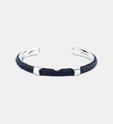 Bracelet jonc Leather Argenté JM226AVE40-PAR Maserati