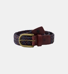 Ceinture en corde et cuir tressé Faguo