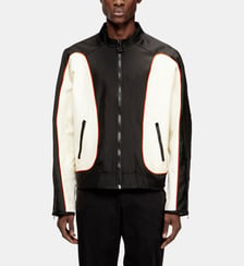 Veste en nylon avec blocs de couleur et détails de passepoil Diesel