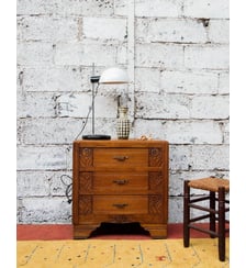 Commode Art déco en bois foncé Garance N°521- Produit chiné Debongout