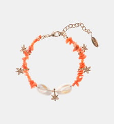Bracelet perles réglable avec coquillages et pampilles KIKORI Hipanema