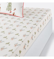 Drap housse percale coton bonnet 30 cm La Redoute Interieurs