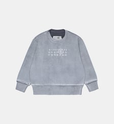 Sweat-shirt col rond avec logo MM6 Maison Margiela