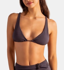 Haut de bikini flame Antracita Robin Collection