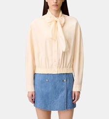 Chemise popeline col lavallière Claudie Pierlot