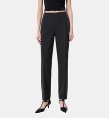 Pantalon de tailleur droit en laine mélangée The Kooples