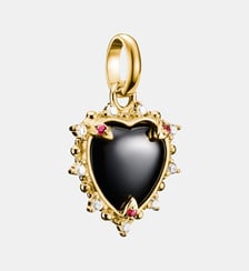 Pendentif Charm cœur vintage noir Connect Thomas Sabo