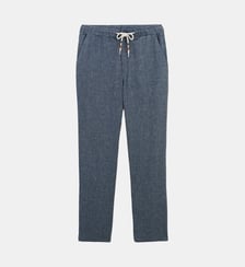 Pantalon 554 en coton et lin taille élastiquée Serge Blanco