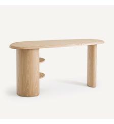 Bureau plateau organique en plaqué chêne AM.PM