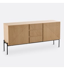 Buffet vintage, 2 portes, 3 tiroirs La Redoute Interieurs