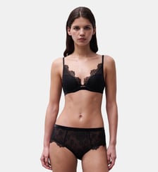 Culotte taille haute avec dentelle de Leavers Chantelle X