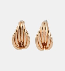 Boucles d'oreilles anneaux entrelacés dorés Balaboosté