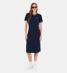 Robe t-shirt jersey liserés Lacoste