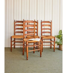 Lot de 4 chaises en bois Claude N°1132- Produit chiné Debongout