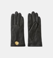 Gants cuir lisse d'agneau bijou doré Claudie Pierlot