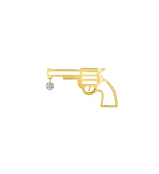 Boucle d'oreille / Pin's POP BANG BANG - Diamant brillant - Or jaune 750‰ La Brune & La Blonde