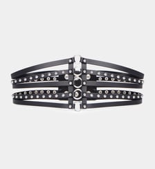 Ceinture corset en cuir avec clous The Kooples