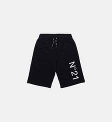 Fleece shorts with logo N°21