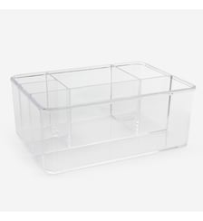 Casier 5 rangements transparent - Square Line Bath Bazaar