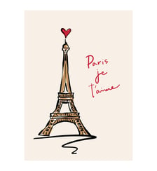 Poster Rio Soley - Paris Je T’aime - Paris Eiffel Tower Poster Poster & Frame