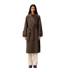 Manteau mi-long carreaux ceinture Claudie Pierlot